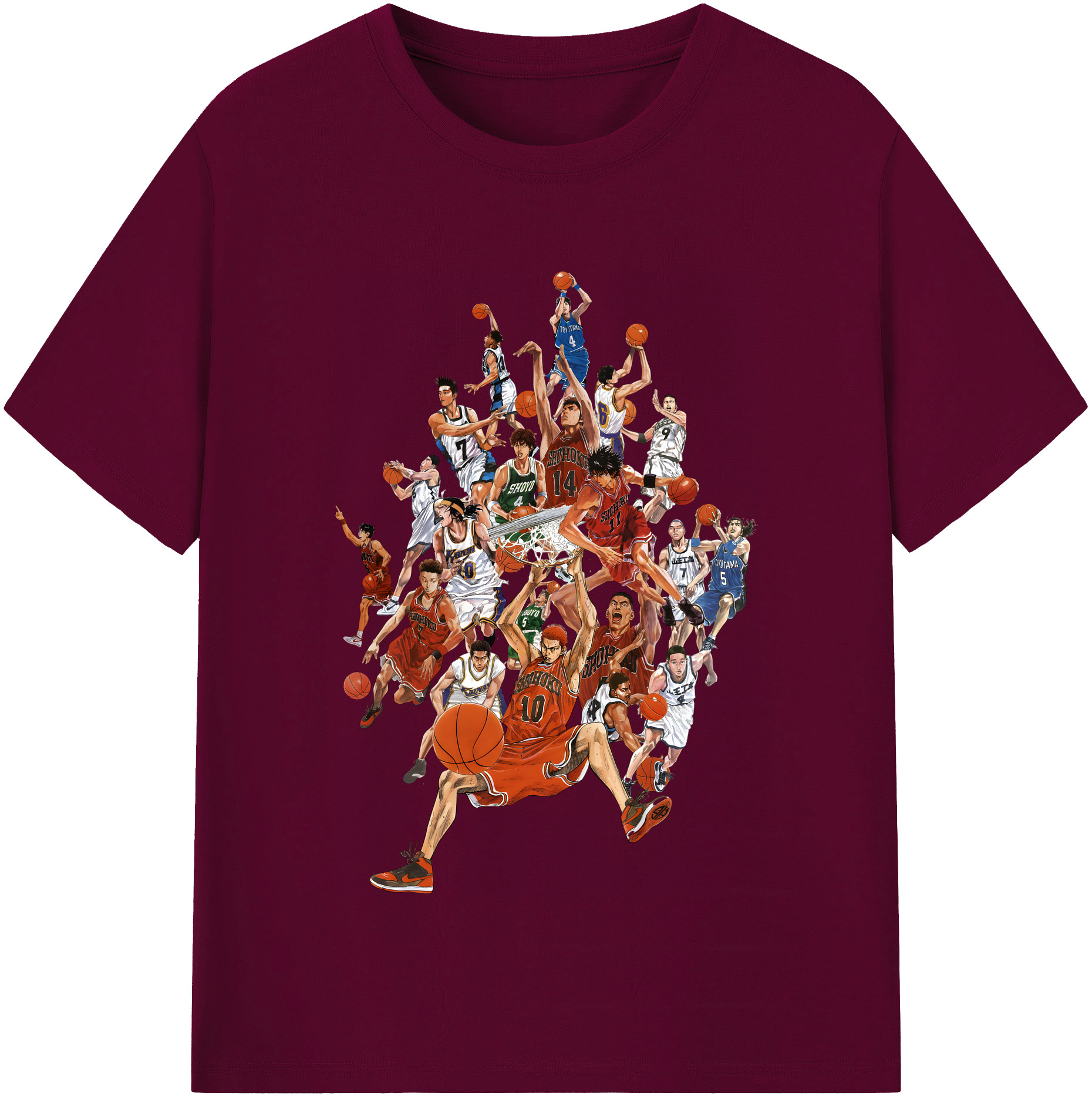 （画像用） SLAM DUNK／スラムダンク レディースカジュアルプリントTシャツ（綿100％）